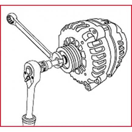 KS TOOLS 150.3105 - Adaptateur percé Clé 22x30mm