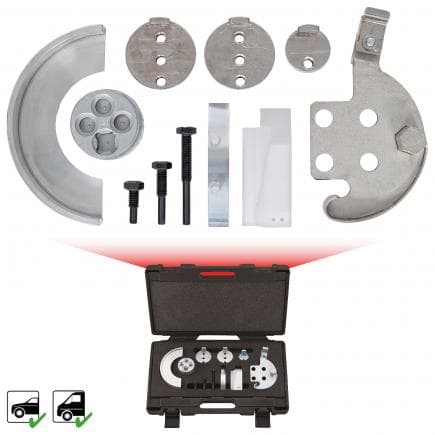 KS TOOLS 150.3180 - Jeu d'outils spéciaux pour courroies élastiques et courroie crantée (11 pcs)