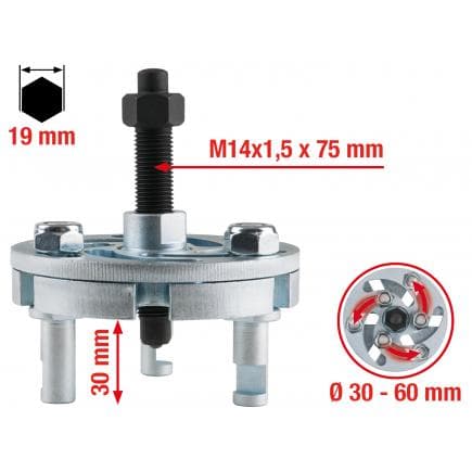 KS TOOLS 150.3194 - Extracteur universel de poulies à 3 bras 30-60mm