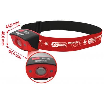 KS TOOLS 150.4410 - Lampe de tête perfectLight avec capteur de mouvements 120 Lumens