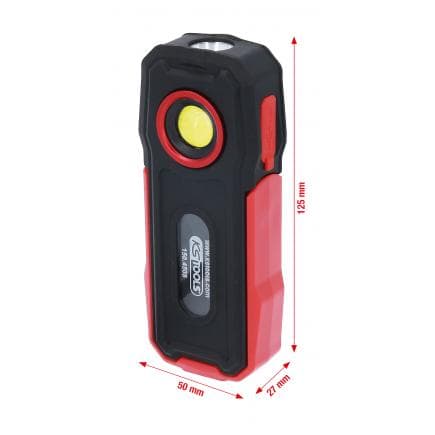 KS TOOLS 150.4505 - Lampe à main d’atelier mobile, rabattable, 300 Lumens