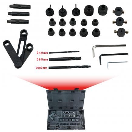 KS TOOLS 150.7040 - Gabarit de perçage pour culasse (28 pcs)