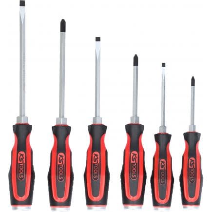 KS TOOLS 151.1165 - ERGOTORQUEmaxJeu de tournevis Fente+PZ (6 pcs)