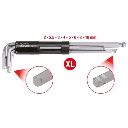 KS TOOLS 151.2180 - Jeu de clés mâles tête sphérique XL (8 pcs)