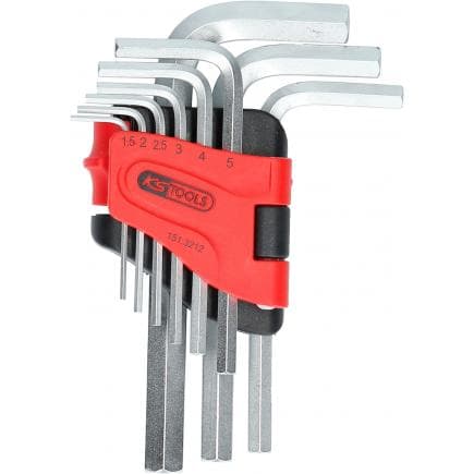 KS TOOLS 151.3212 - Jeu de clé mâle, 6 pans (9 pcs)1,5-10mm