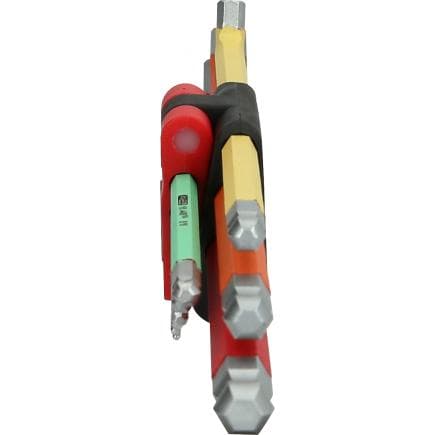 KS TOOLS 151.4430 - Jeu de clés mâles coudées à six pans creux et tête sphérique, coudées à 108°, 9 pièces, pouces