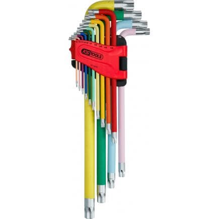 KS TOOLS 151.4440 - Jeu de clés mâles coudées Torx, extra longues (14 pcs)