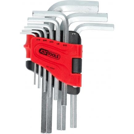 KS TOOLS 151.4540 - Jeu de clé mâle, 6 pans (9 pcs)1/16"-3/8"
