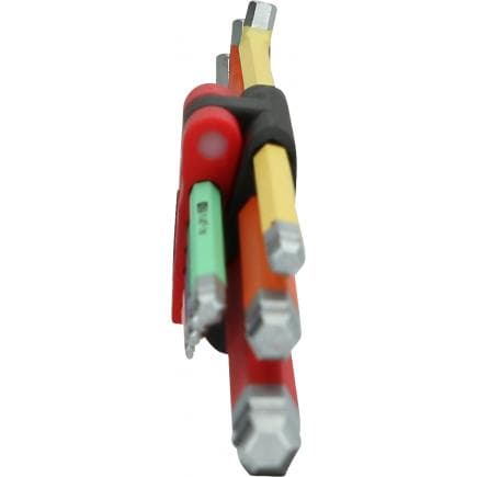KS TOOLS 151.4560 - Jeu de clés mâles coudées à six pans creux et tête sphérique, coudées à 108°, 9 pièces