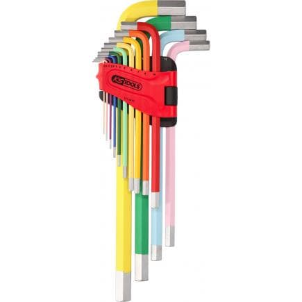 KS TOOLS 151.4640 - Jeu de clés mâles coudées à six pans creux, extra longues (14 pcs)