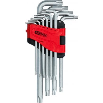 KS TOOLS 151.4880 - Jeu de clés mâles coudées Torx, longues (10 pcs)