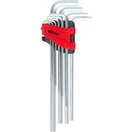 KS TOOLS 151.4960 - Jeu de clés mâles coudées à six pans creux, extra longues (10 pcs), pouces