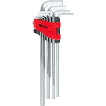 KS TOOLS 151.4980 - Jeu de clés mâles coudées à six pans creux, extra longues (10 pcs)