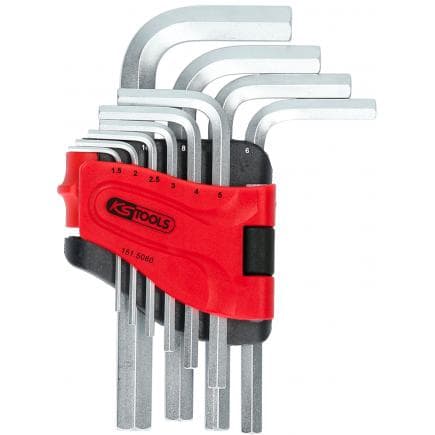KS TOOLS 151.5080 - Jeu de clé mâle, 6 pans (10 pcs)1,5-10mm