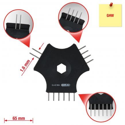 KS TOOLS 154.0112 - Extracteur de cosses pour connecteur plat 1,6 mm