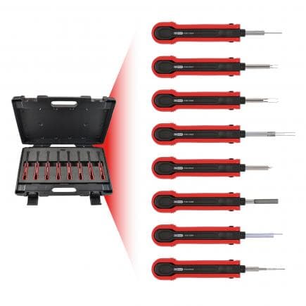 KS TOOLS 154.0140 - Jeu d'extracteurs de cosses pour la nouvelle génération de poids-lourds (8 pcs)