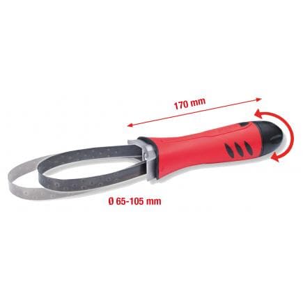 KS TOOLS 155.5005 - Clé de filtre à huile, métal, 65-110mm