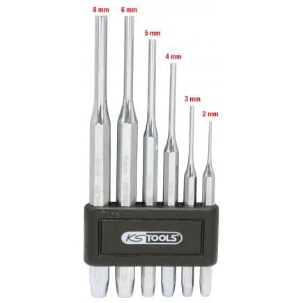 KS TOOLS 156.0150 - Jeu de chasse-goupilles (6 pcs)