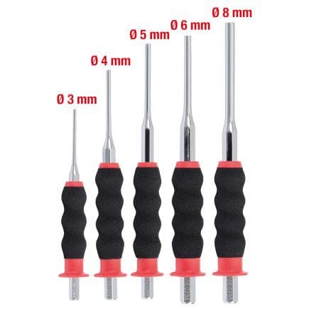 KS TOOLS 156.0230 - Jeu de chasses, forme cylindrique (5 pcs)