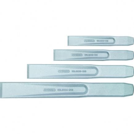 KS TOOLS 156.0690 - Jeu de burins plats (4 pcs)