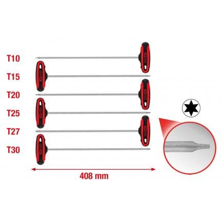KS TOOLS 158.8050 - Jeu de clés mâles TORX poignée en T (6 pcs)