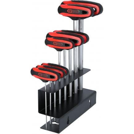 KS TOOLS 158.8130 - Jeu de clés mâles, 6 pans, poignée en T (8 pcs)