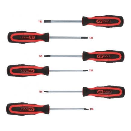 KS TOOLS 159.0030 - Jeu de tournevis ERGOTORQUE plus, Torx (6 pcs)