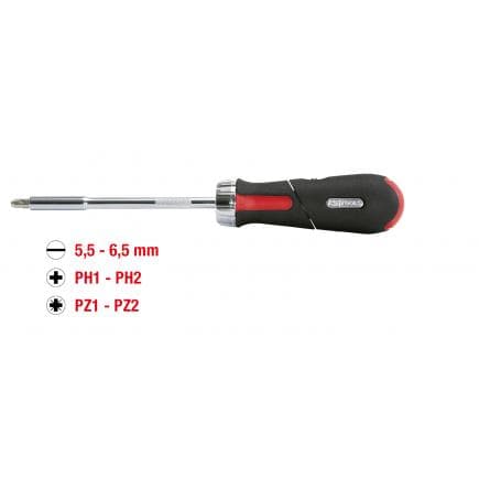 KS TOOLS 159.2051 - 1/4" Tournevis à cliquet, révolver (7 pcs)