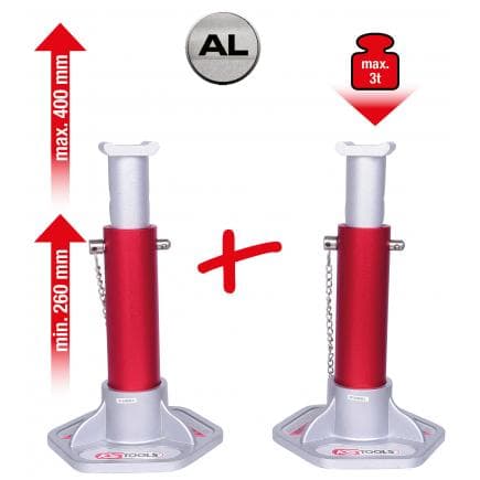 KS TOOLS 160.0315 - Jeu de chandelles aluminium (2 pcs)