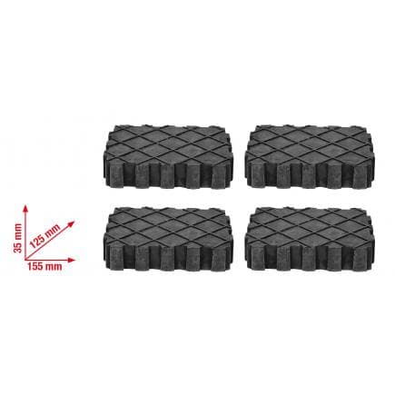 KS TOOLS 160.0391-TD - Jeu de patins universels en caoutchouc pour plate-forme élévatrice (4 pcs)