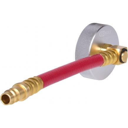 KS TOOLS 160.0713 - Adaptateur de manchon de purge E 20 avec flexible de raccordement mobile pour purge du frein