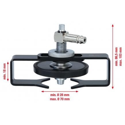 KS TOOLS 160.0718 - Adaptateur universel de manchon de purge, réglable