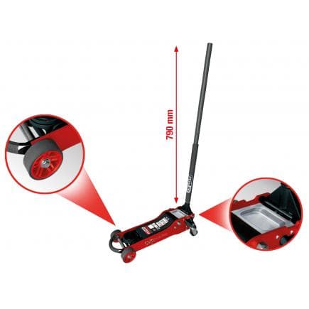 KS TOOLS 161.0365 - SlimPOWER cric hydraulique aluminium 2 t