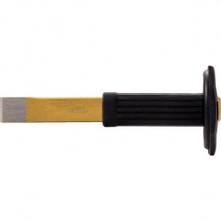 KS TOOLS 162.0141 - Burin extra-plat avec poignée de sécurité, 230mm