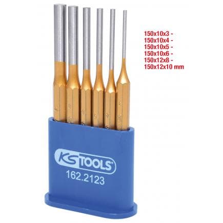 KS TOOLS 162.2123 - Jeu de chasses ø 3-4-5-6-8-10 mm (6 pcs)