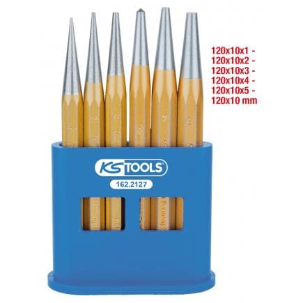 KS TOOLS 162.2127 - Jeu de chasses dans un support en plastique (6 pcs)