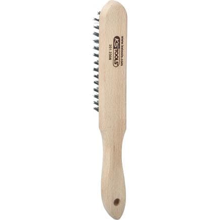 KS TOOLS 201.2306 - Brosse métallique, acier trempé à 4 rangées, 290mm