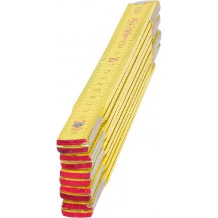 KS TOOLS 300.0060 - Mètre pliant bois, jaune, 2 m