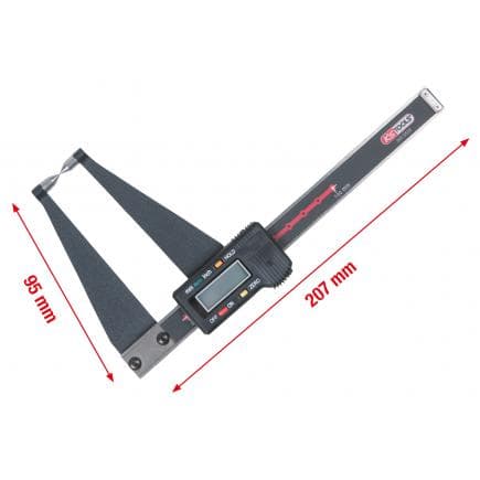 KS TOOLS 300.0539 - Règle de mesure numérique pour disques de freins, 0 - 100 mm