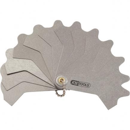 KS TOOLS 300.0619 - Jauges à soudure, 12 lames, 3-12mm