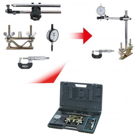 KS TOOLS 300.0690 - Coffret de mesure pour disques de frein (4 pcs)