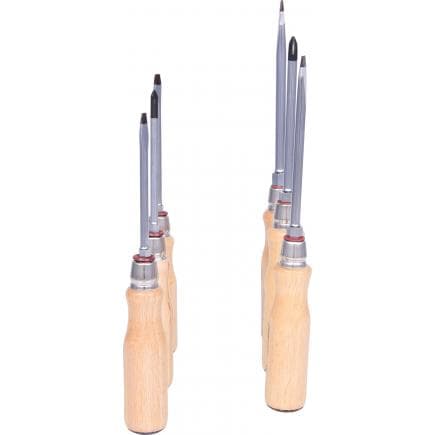 KS TOOLS 300.1100 - Jeu de tournevis manche bois (6 pcs)