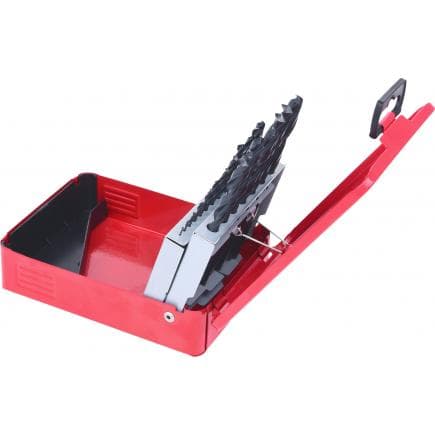 KS TOOLS 330.1610 - Coffret de forets HSS-R laminés (19 pcs) en box métal, 1-10mm