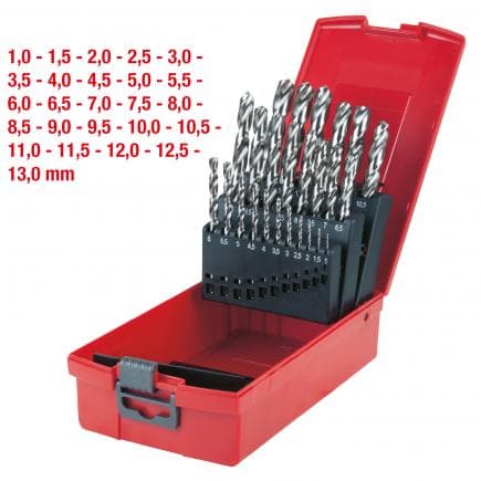 KS TOOLS 330.2623 - Coffret de forets étagés HSS TiN, en box PVC 1-13mm (25 pcs)