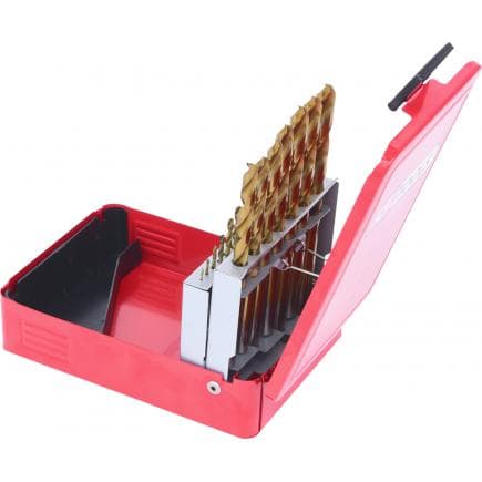KS TOOLS 330.4610 - Coffret de forets HSS TiN, en box métal 1-10mm (19 pcs)