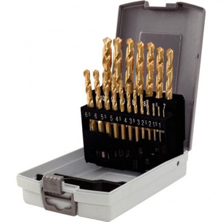 KS TOOLS 330.4620 - Coffret de forets HSS-G Co 5, en box PVC 1-10mm (19 pcs)