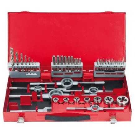 KS TOOLS 331.0744 - Coffret de tarauds et filières HSS Co (44 pcs)