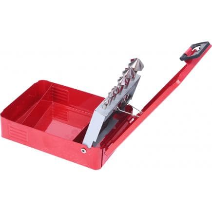 KS TOOLS 336.0406 - Jeu de forets aléseurs HSS 90°, en box métal (6 pcs)