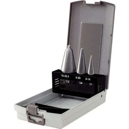 KS TOOLS 336.0523 - Jeu de forets aléseurs coniques HSS TiN, en box métal (4 pcs)
