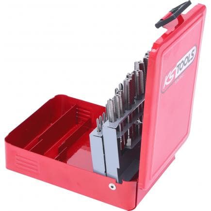 KS TOOLS 336.0631 - Coffret de tarauds HSS CO, en box métal, M3-M12 (21 pcs)